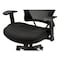 Hon Basyx Task Chair Chair, Hi-Back, Mesh Fab, Black, Fixed Arms, Mesh, Black VL702MM10 - alternate 2